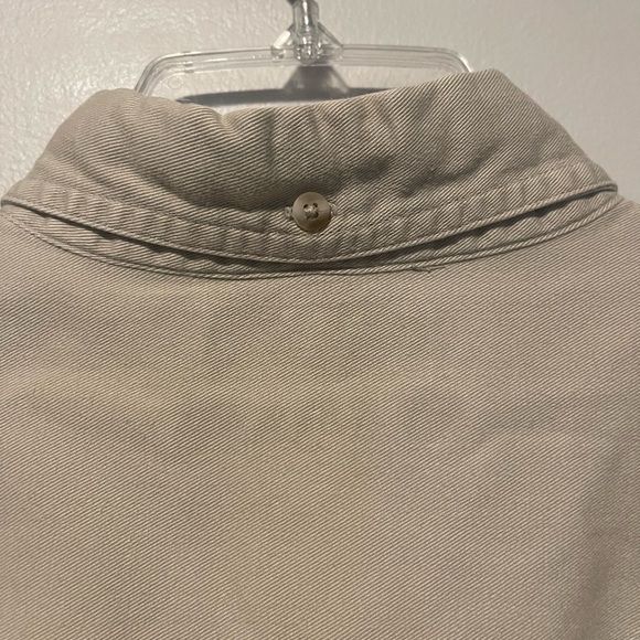 Columbia Men’s Long Sleeve Button Down Khaki Color Shirt Sz L - Picture 6 of 7